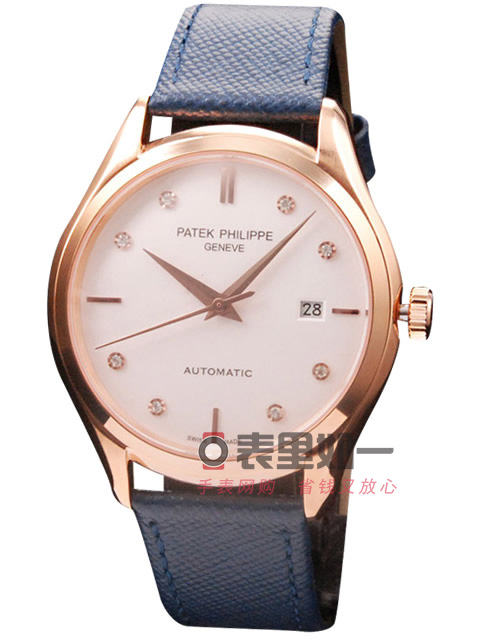 patek philipp 古典表系列自动机械男士手表 玫瑰金表壳 白色表盘